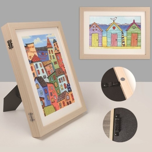 Marco de almacenamiento de cuadros para niños A4 DiyKidsArt Marco de fotos magnético