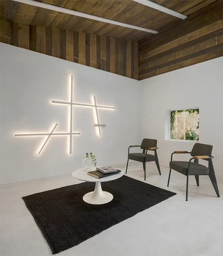 Lámpara de pared creativa, sencilla y moderna para sala de estar y dormitorio.