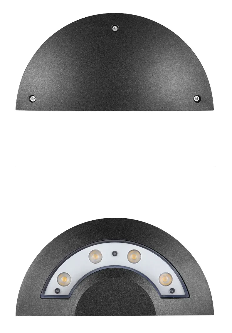 Lámpara de pared LED sencilla para exteriores, impermeable, para interiores y patios.