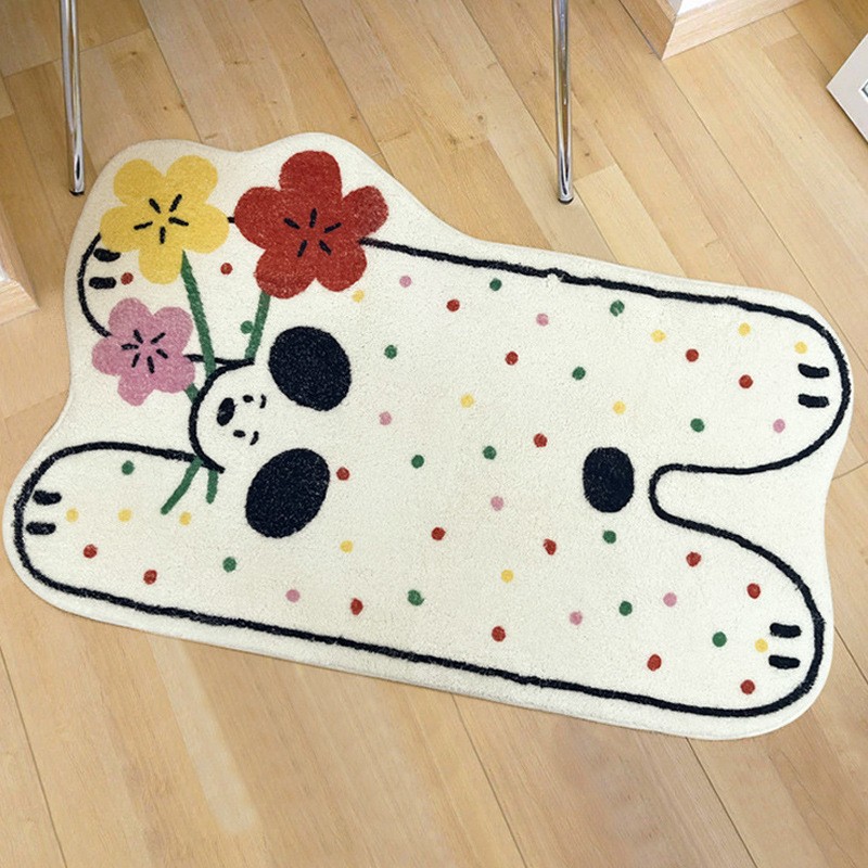 Nueva alfombra de noche para dormitorio infantil con forma de dibujos animados
