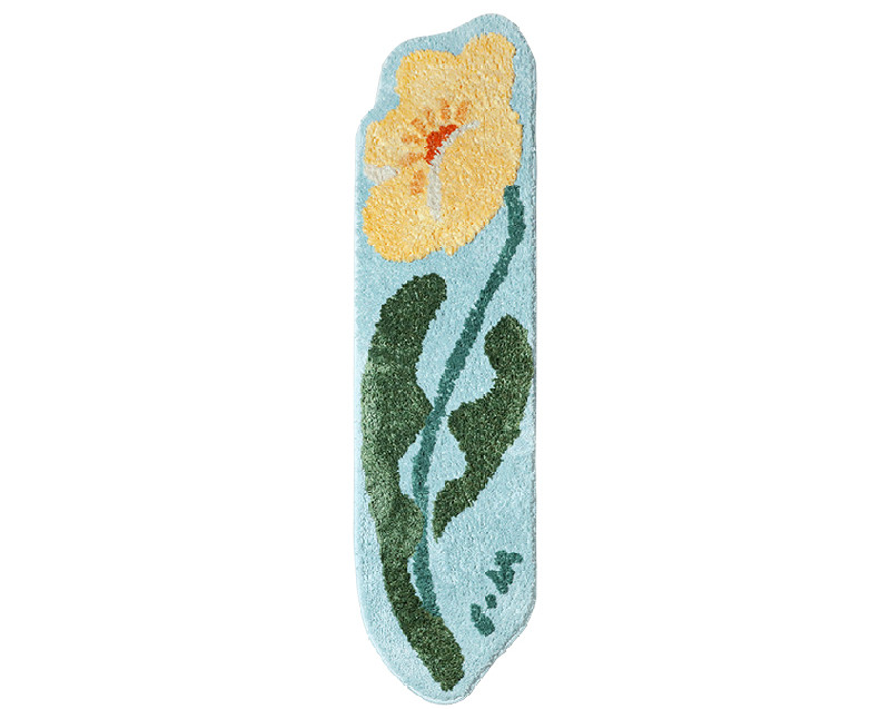 Alfombra original para dormitorio, cojín de noche, lindas flores de niña