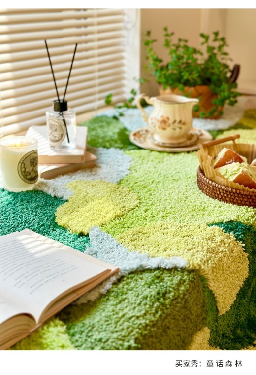 Alfombra de imitación de cachemira para sala de estar, dormitorio, antideslizante y antiincrustante.