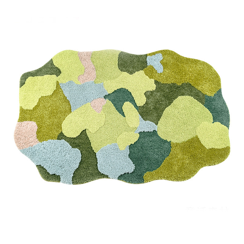 Alfombra de imitación de cachemira para sala de estar, dormitorio, antideslizante y antiincrustante.