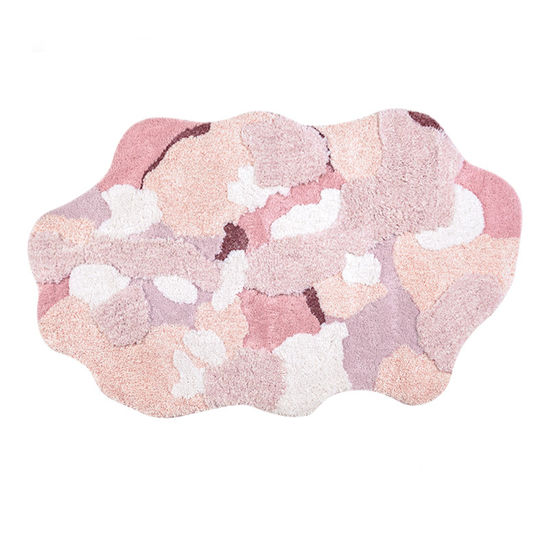 Alfombra de imitación de cachemira para sala de estar, dormitorio, antideslizante y antiincrustante.