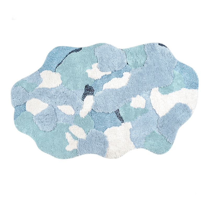 Alfombra de imitación de cachemira para sala de estar, dormitorio, antideslizante y antiincrustante.