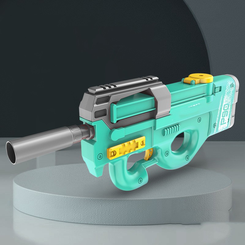 Nueva pistola de agua eléctrica P90 de alta tecnologÃa para niños, juguetes para exteriores, playa, piscina, pistola de agua de gel de verano de gran capacidad para adultos.