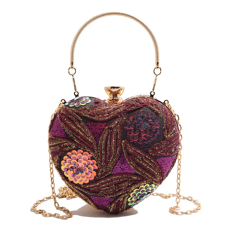 Bolso de hombro retro con lentejuelas de moda para mujer