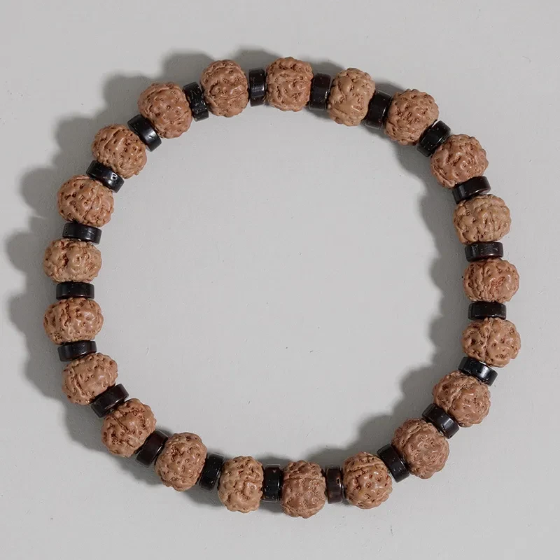 Pulsera de cuentas de ágata de estilo europeo y americano de Amazon, pulsera de oración con piedra volcánica.
