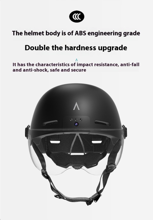 Casco con cámara y grabadora para motocicleta, unisex, certificado 3C