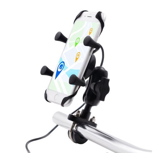 Soporte para teléfono móvil de motocicleta, modificación, accesorios para bicicleta eléctrica, soporte de base de aleación de aluminio