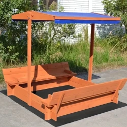 1 arenero de madera con dosel