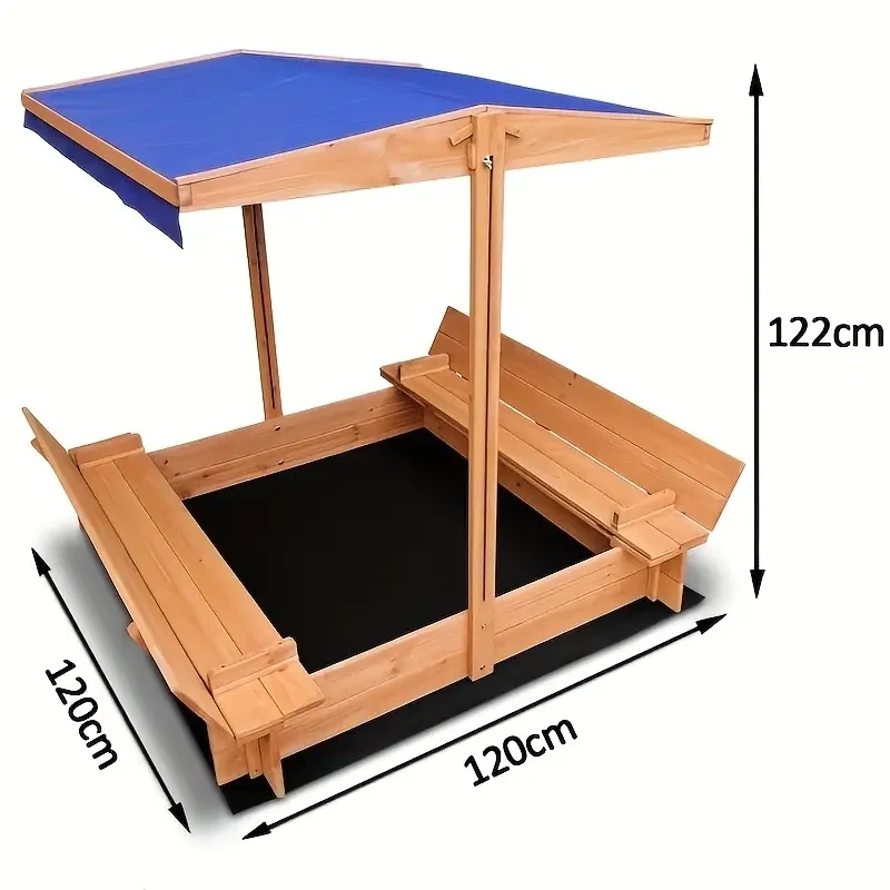 1 arenero de madera con dosel