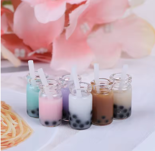 3 tazas de té con leche en miniatura para casa de muñecas, escala 1:12, juguetes para decoración de casa de muñecas.