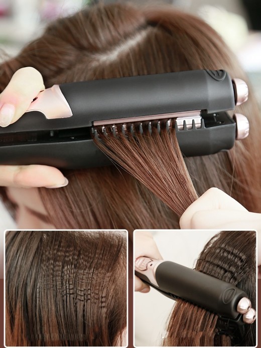 Almohadilla rizadora eléctrica para férulas, plancha para el cabello