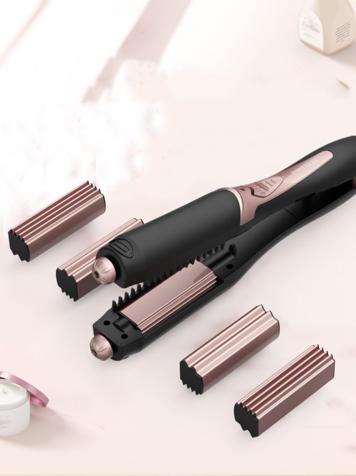 Almohadilla rizadora eléctrica para férulas, plancha para el cabello