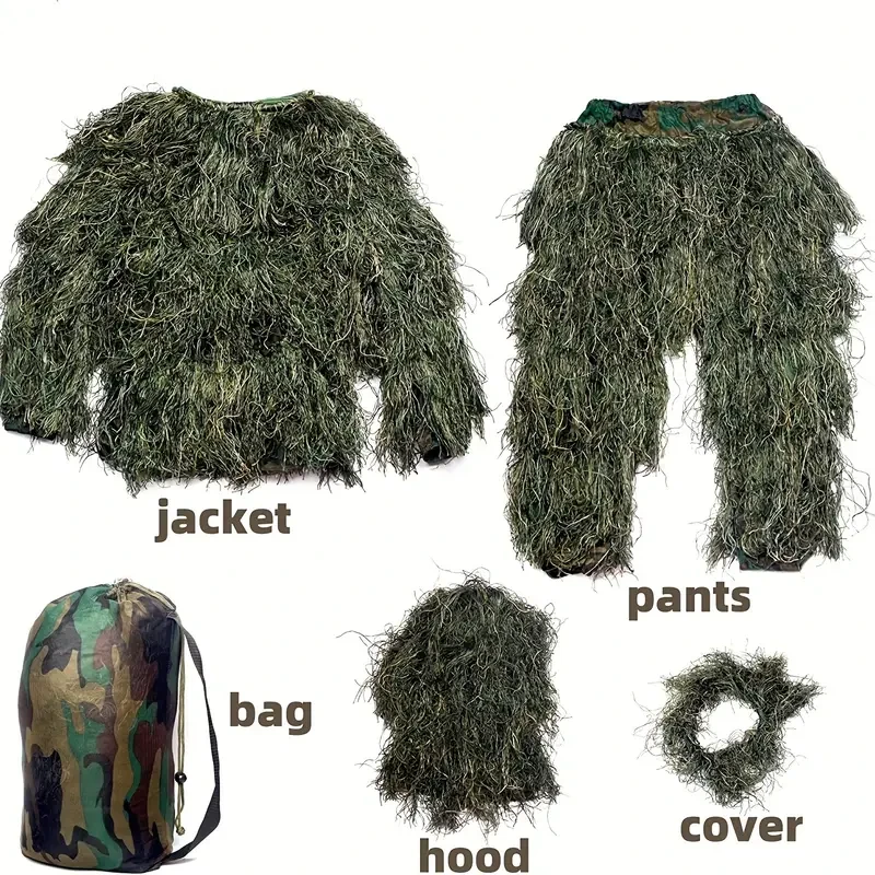 Conjunto de ropa de caza de camuflaje para hombre