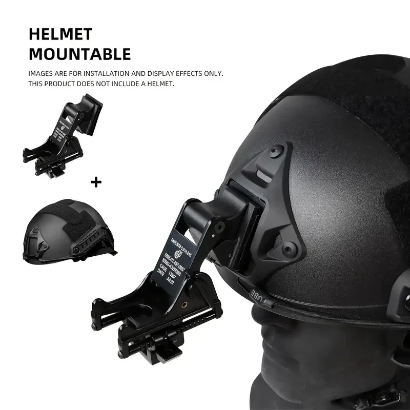 Montura para casco de visión nocturna táctica Rhino NVG PVS-14/PVS