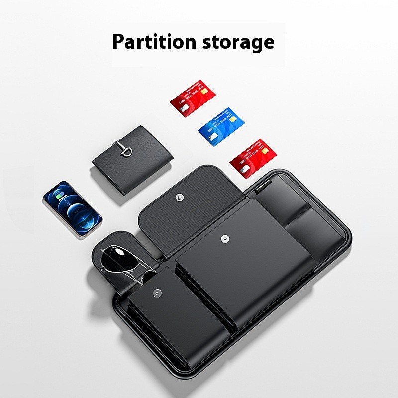 Abrazadera multifuncional para gafas de coche con almacenamiento para persianas solares