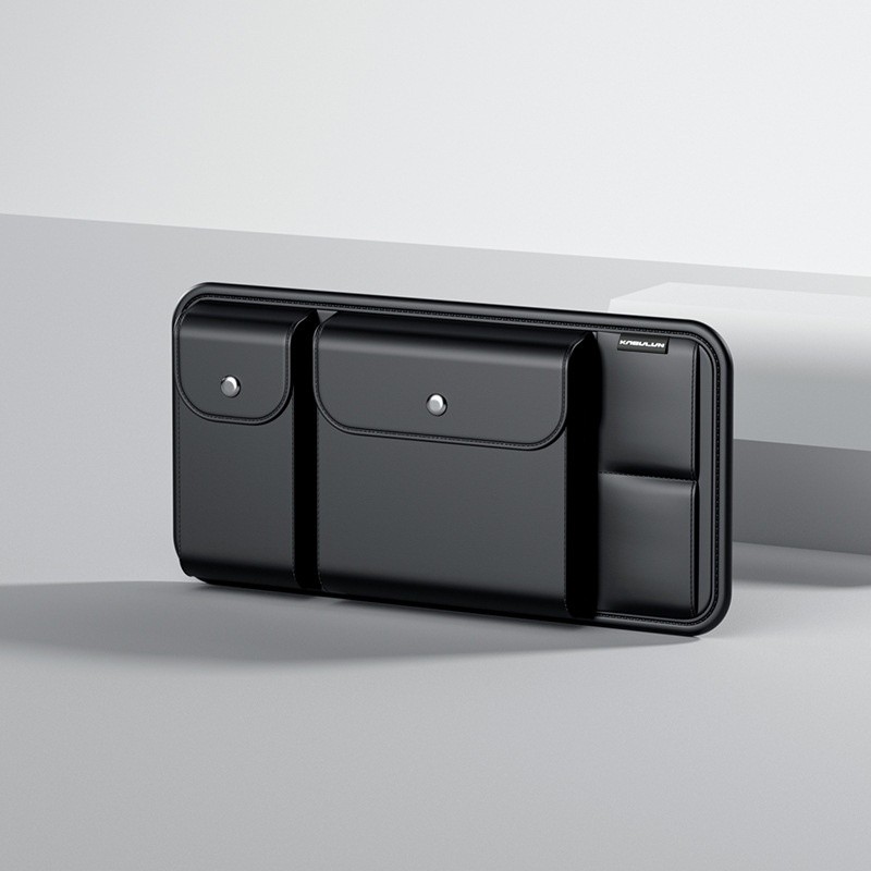 Abrazadera multifuncional para gafas de coche con almacenamiento para persianas solares