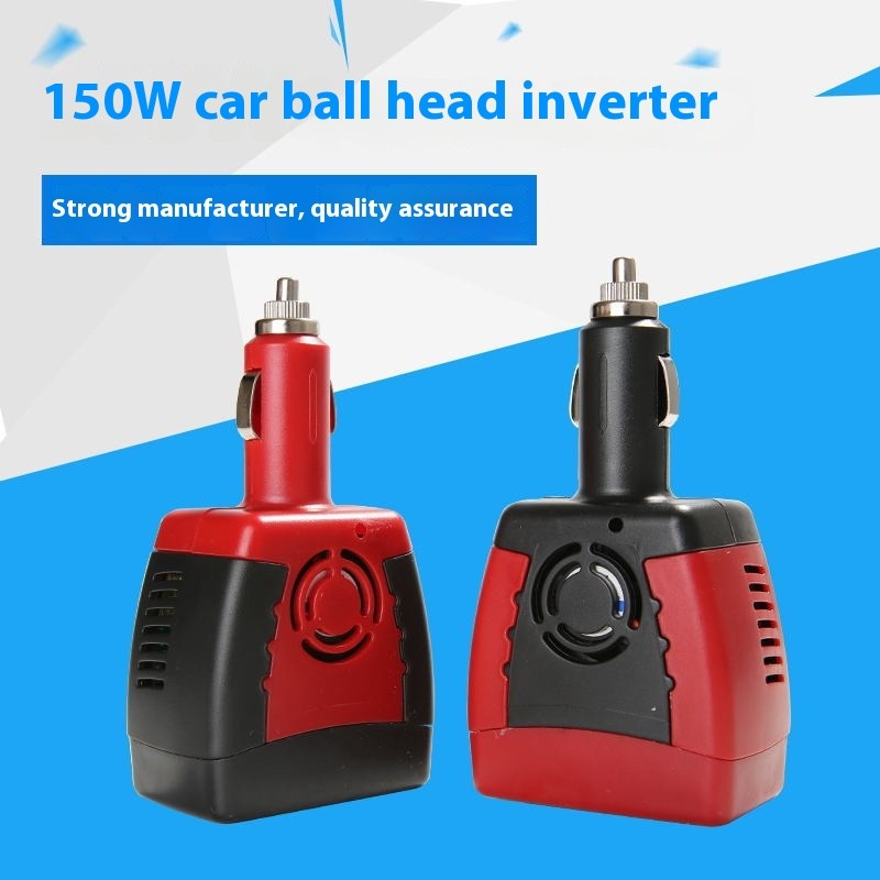 Inversor de coche de 150 W, 12 V a 220 V, adaptador de corriente de 110 V