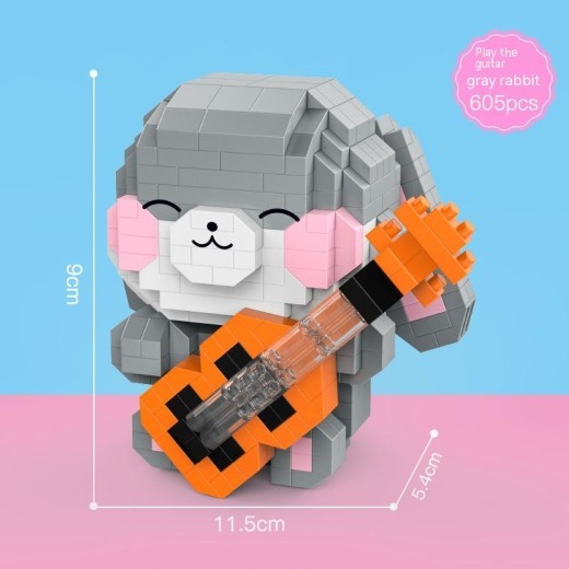 Bloques de construcción de micropartículas para niños, juguete educativo para ensamblar, regalo pequeño de Año Nuevo para niña