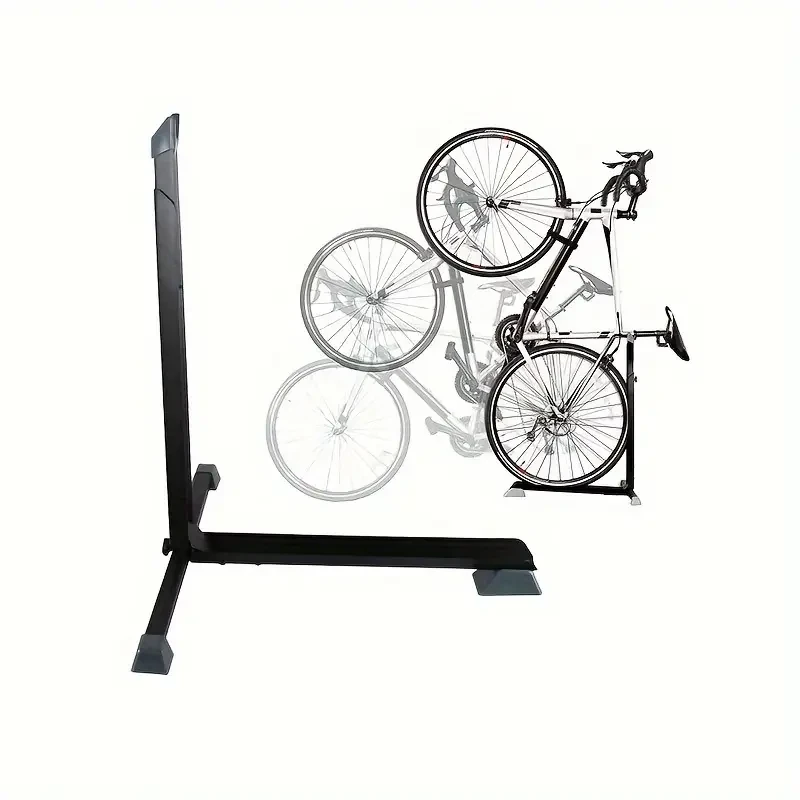 Soporte vertical para bicicletas, portátil y fijo.