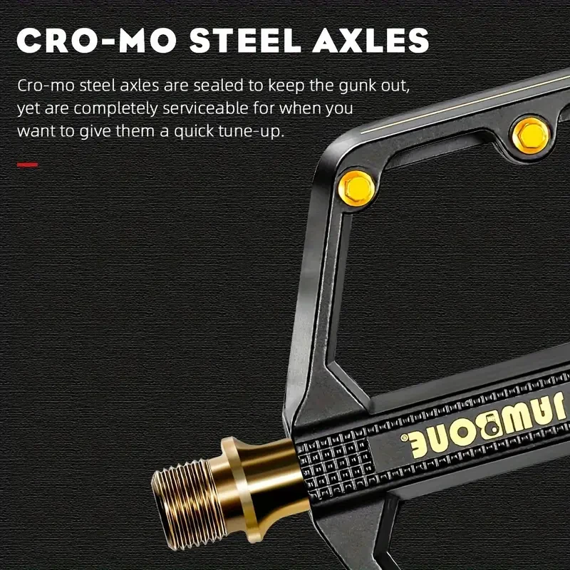 Pedales de bicicleta de montaña Jawbone de aluminio ligero de 9/16"