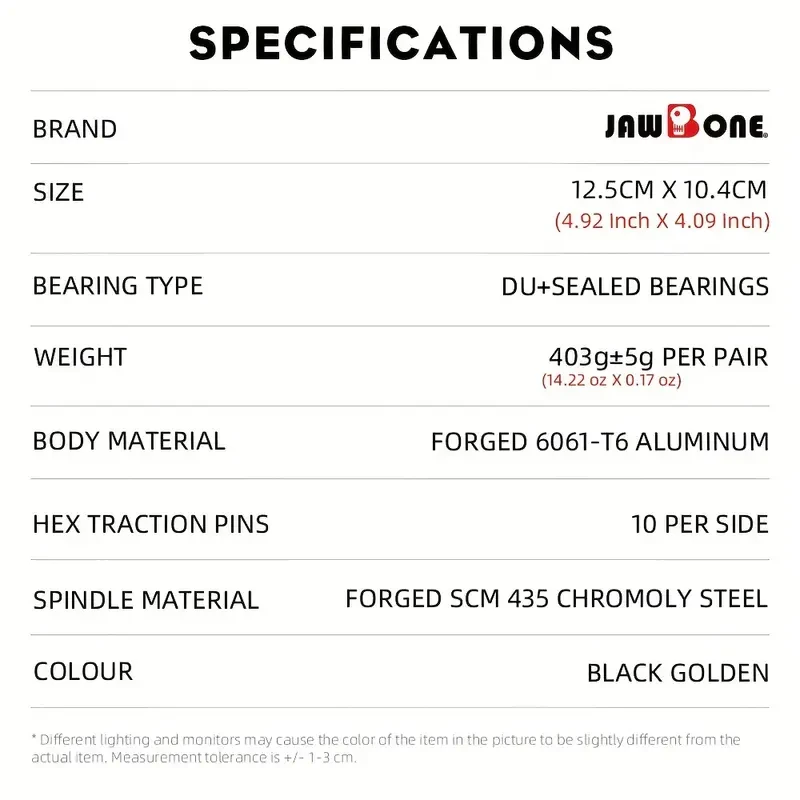 Pedales de bicicleta de montaña Jawbone de aluminio ligero de 9/16"