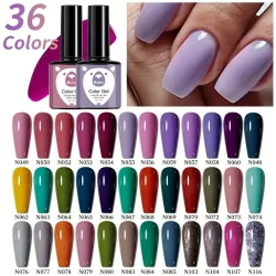 Set de esmaltes de uñas en gel de 36 colores