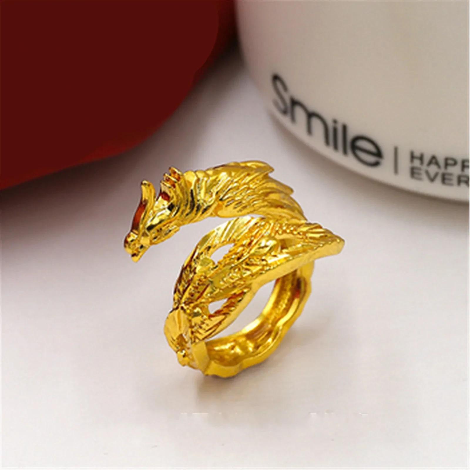 Anillo de amantes del dragón y el fénix