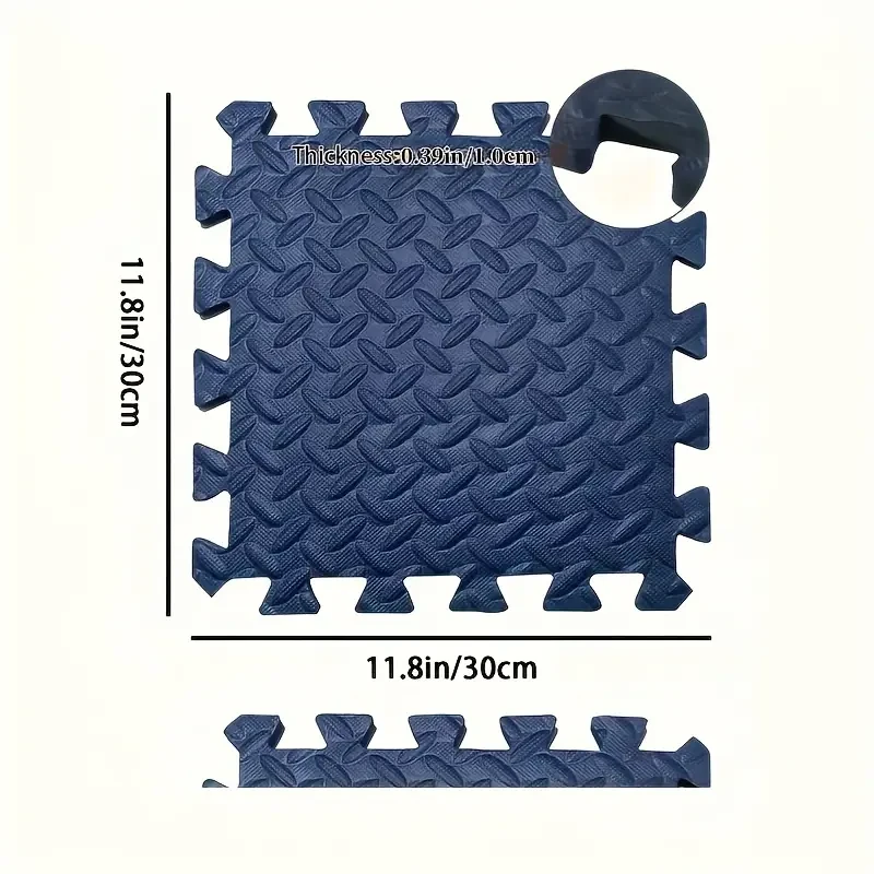 100 alfombrillas de espuma EVA gris premium: impermeables, antideslizantes y con absorción de impactos, 30,48 x 30,48 cm, gruesas y mejoradas para una mayor durabilidad en gimnasios domésticos y comerciales.