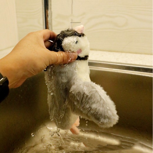 Juguete de peluche para mascotas que hace sonido, pez eléctrico, pájaro alado saltando