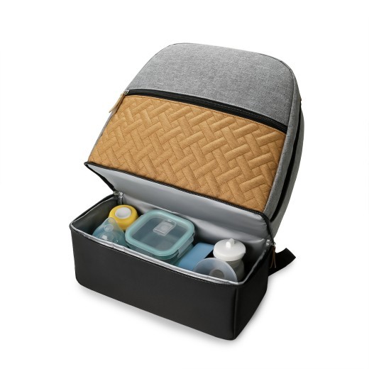 Mochila aislante para viajes de madres e hijos, para comer al aire libre, suplemento alimenticio para bebés y mantener la frescura.