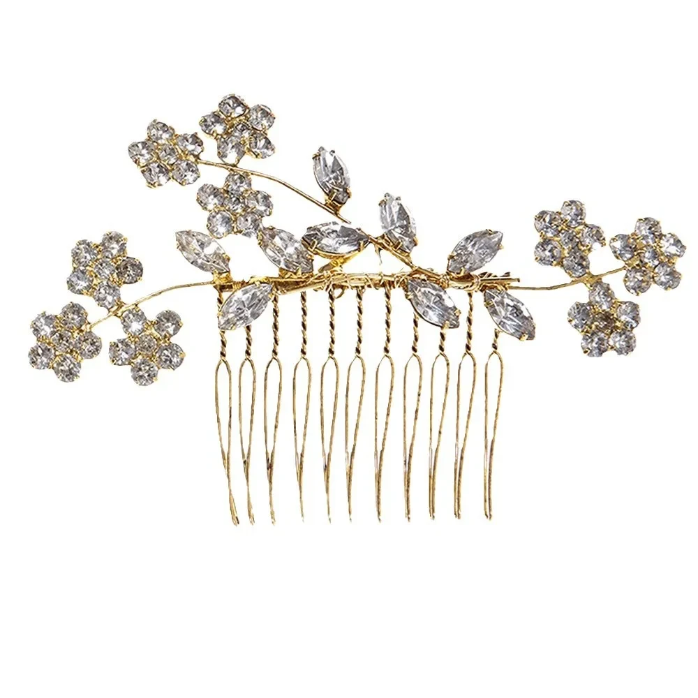 Peineta de flores de moda para mujer, elegante y sencilla.