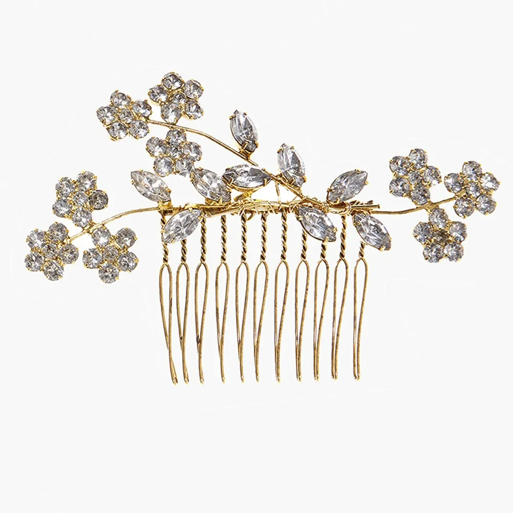 Peineta de flores de moda para mujer, elegante y sencilla.