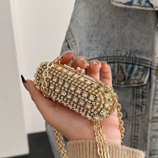 Bolso de mujer de moda con diamantes de imitación para noche