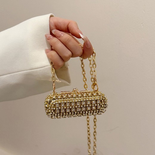 Bolso de mujer de moda con diamantes de imitación para noche