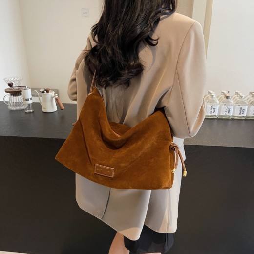 Bolso bandolera con estampado de leopardo para mujer, con diseño de nicho para otoño e invierno, con almohada para las axilas