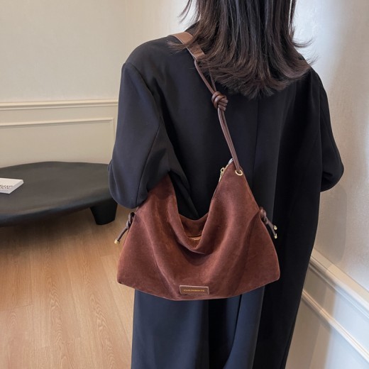 Bolso bandolera con estampado de leopardo para mujer, con diseño de nicho para otoño e invierno, con almohada para las axilas