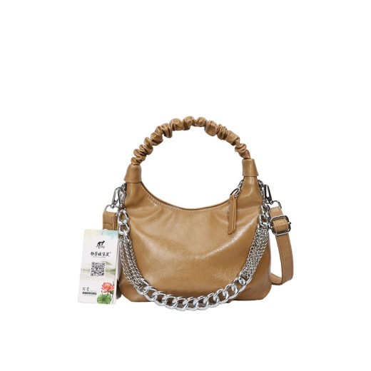 Bolso bandolera plisado de moda para mujer