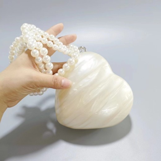 Bolso de amor de moda acrílico creativo para mujer