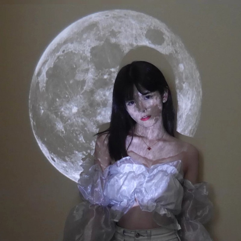 Lámpara de proyección Aurora Moon Galaxy