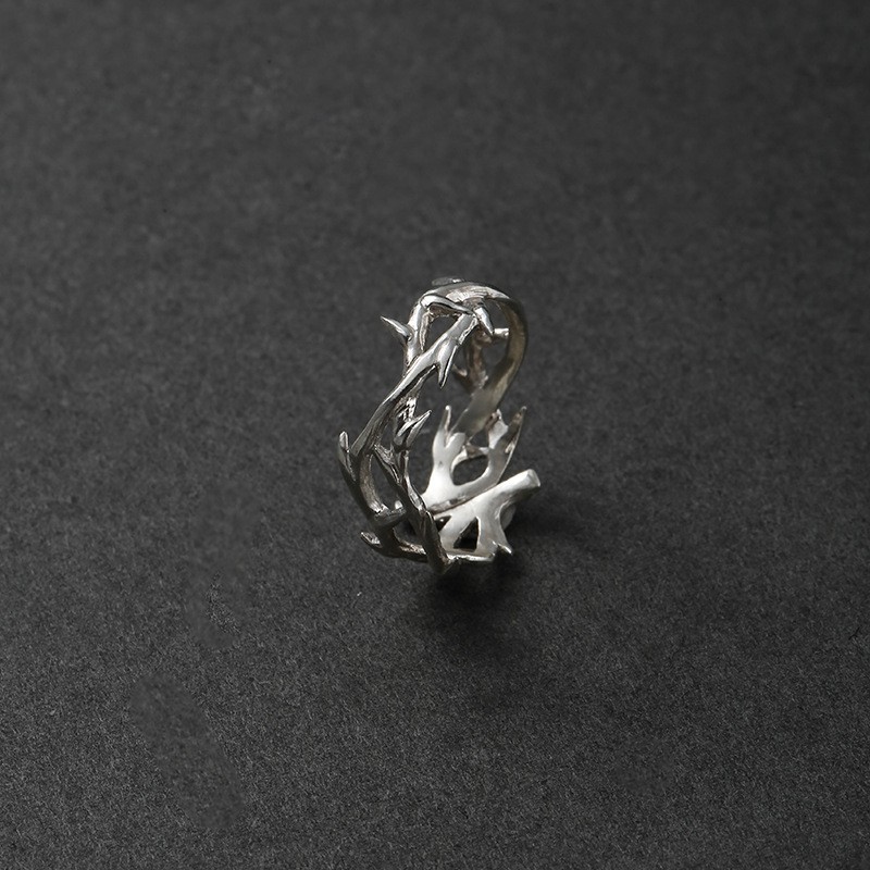 Anillos de ramas y espinas estilo vintage Ins