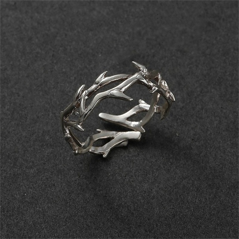 Anillos de ramas y espinas estilo vintage Ins