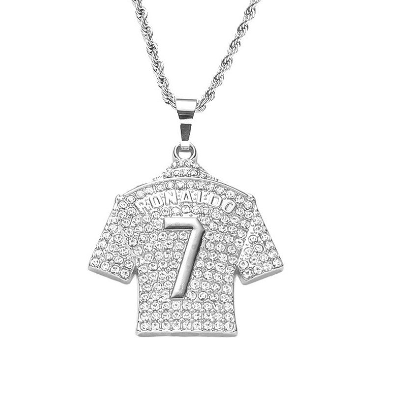 HNSP Cristiano Ronaldo CR7 - Collar con colgante de camiseta