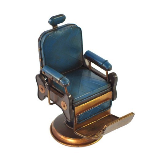 Silla de barbería americana de hojalata creativa de cajero