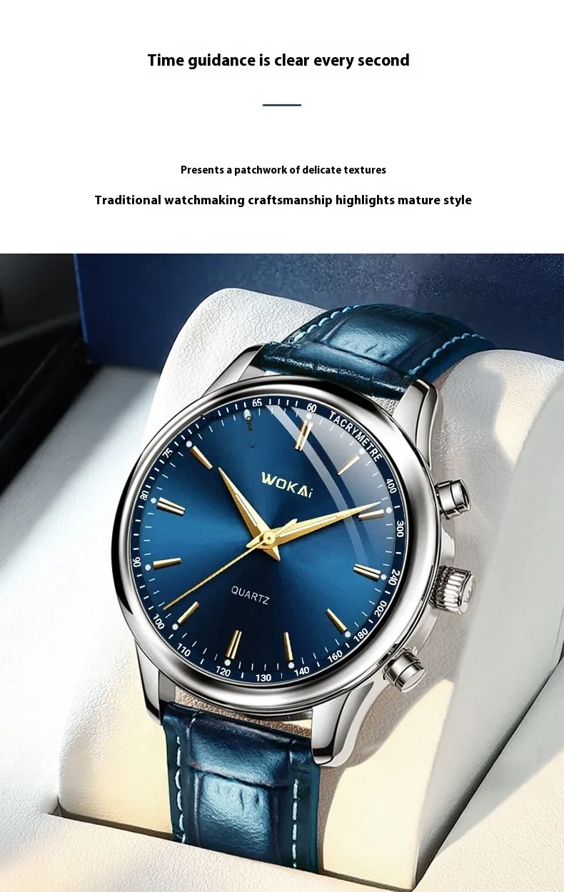 Reloj deportivo de cuarzo para hombre, estilo casual, para negocios