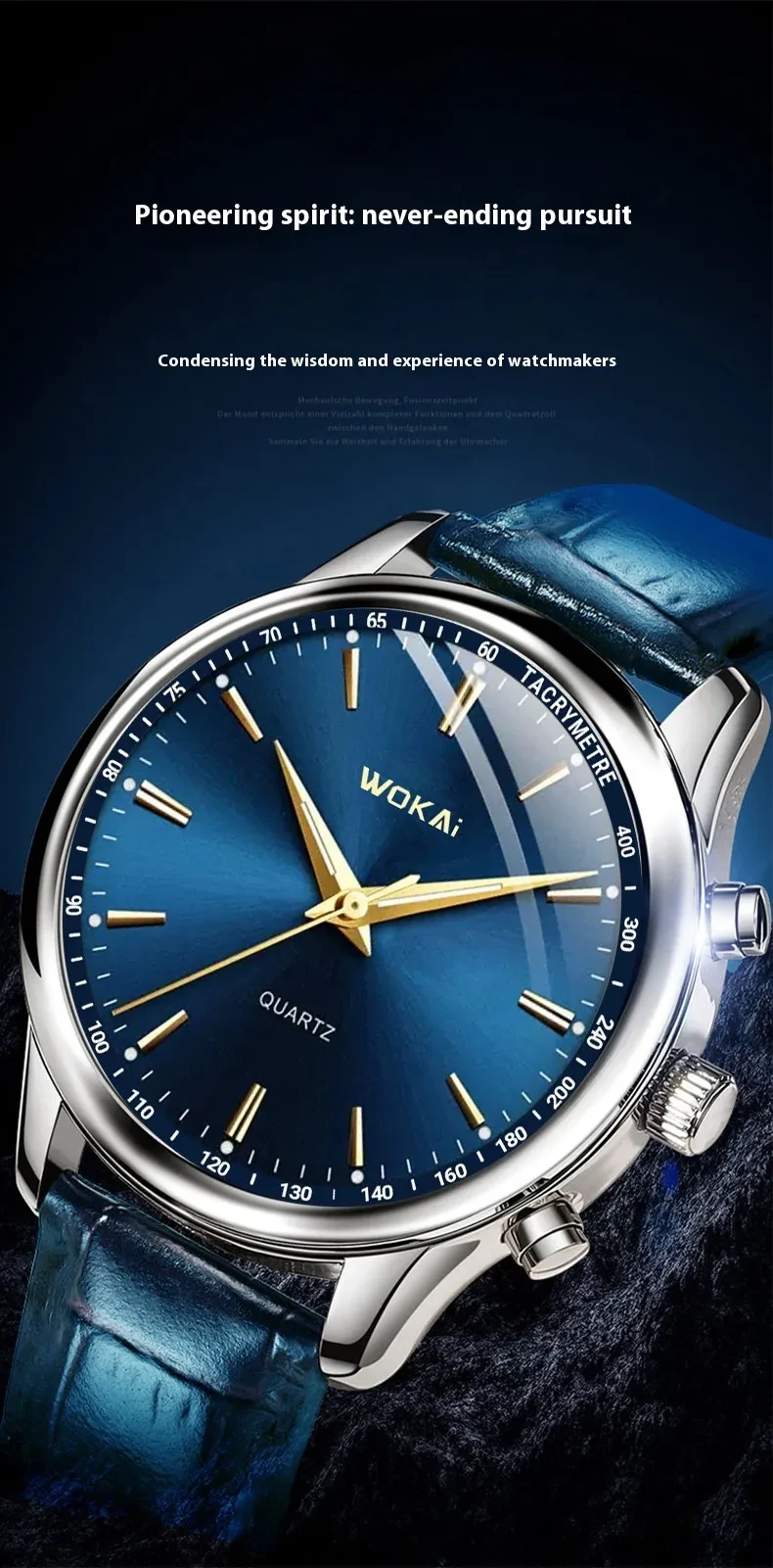 Reloj deportivo de cuarzo para hombre, estilo casual, para negocios