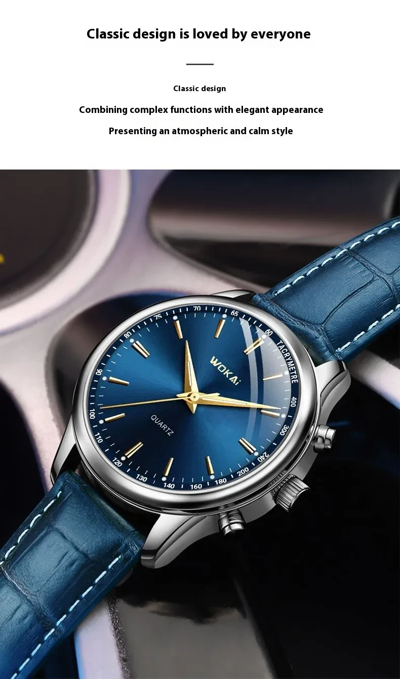 Reloj deportivo de cuarzo para hombre, estilo casual, para negocios
