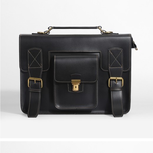 Bolso retro portátil de un solo hombro para computadora portátil